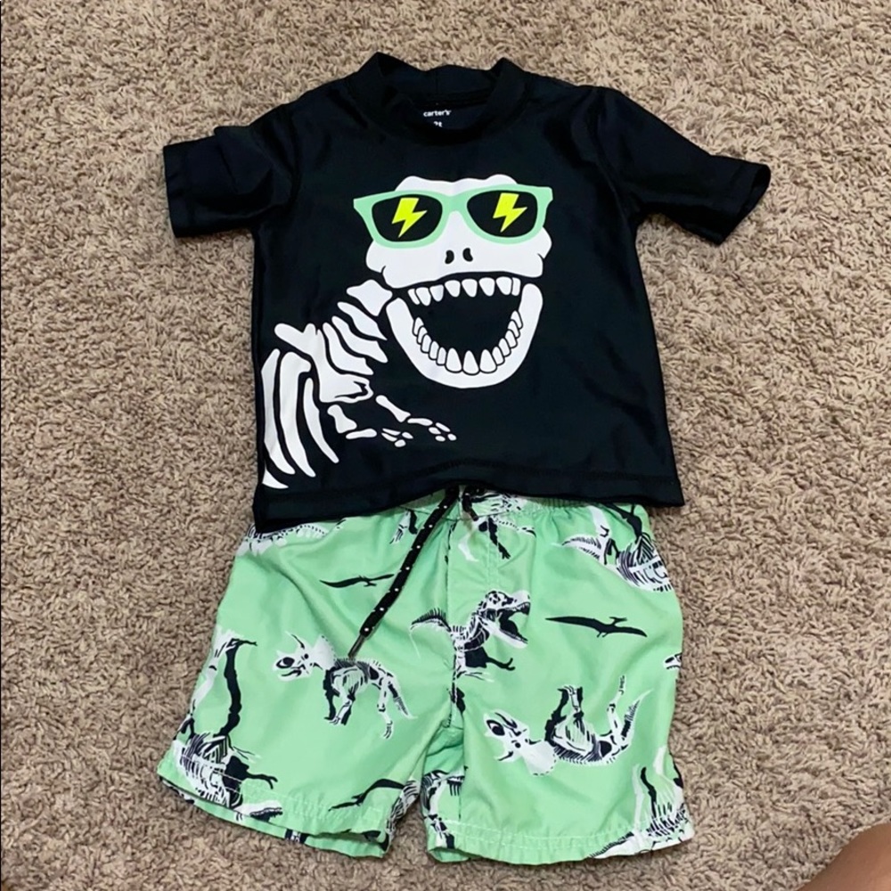 Toddler boy swim suit set